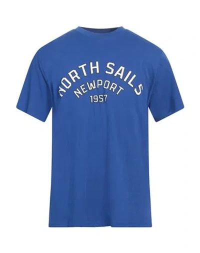 North Sails Man T-shirt Blue Size Xl Cotton