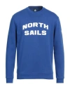 North Sails Blue Cotton Sweater In Blue