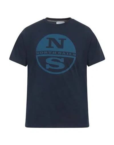 North Sails Man T-shirt Blue Size Xxl Organic Cotton