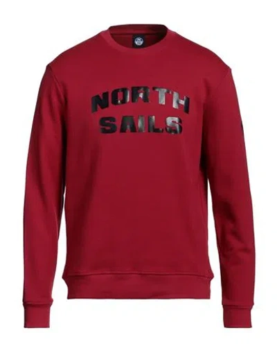 North Sails Man T-shirt Brick Red Size Xxl Cotton, Polyester