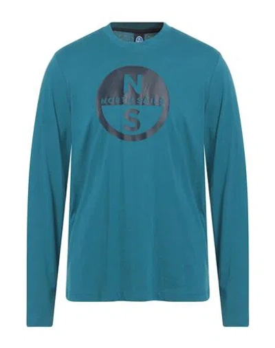 North Sails Man T-shirt Deep Teal Size Xl Cotton