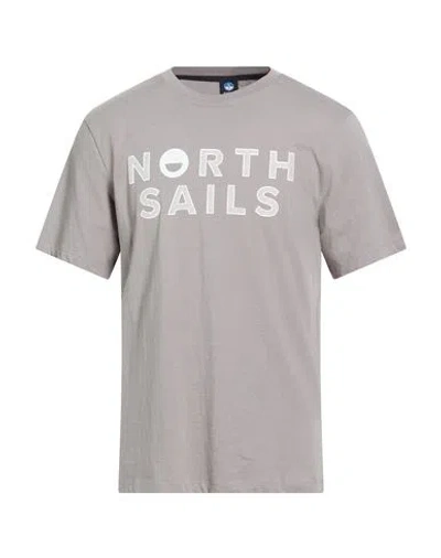 North Sails Man T-shirt Grey Size S Cotton In Gray