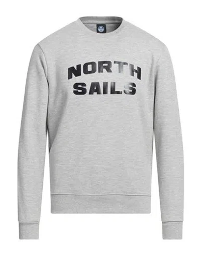 NORTH SAILS NORTH SAILS MAN T-SHIRT GREY SIZE S COTTON, POLYESTER