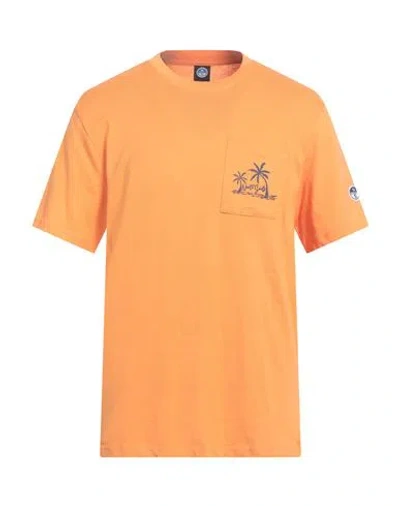 North Sails Man T-shirt Mandarin Size Xl Cotton