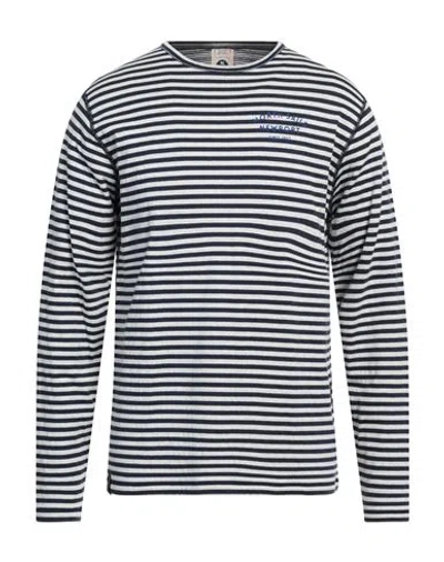 North Sails Man T-shirt Midnight Blue Size 3xl Cotton