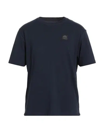 North Sails Man T-shirt Navy Size M Cotton, Elastane