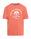 North Sails Man T-shirt Orange Size L Cotton