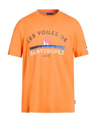 North Sails Man T-shirt Orange Size L Cotton