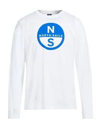 North Sails Man T-shirt White Size Xl Cotton