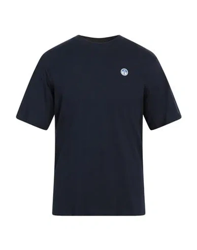 North Sails Man T-shirt Midnight Blue Size Xxs Cotton