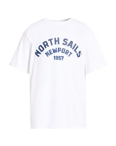 North Sails Man T-shirt White Size Xl Cotton