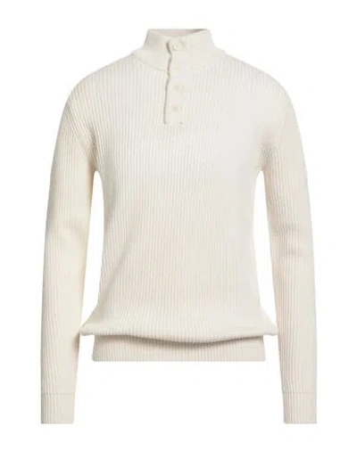 North Sails Man Turtleneck Off White Size Xs Cotton, Wool In Neutral