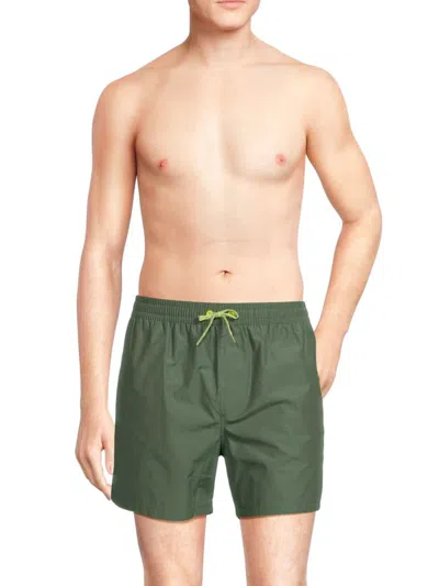 North Sails Men's Logo Drawstring Swim Shorts In Military
