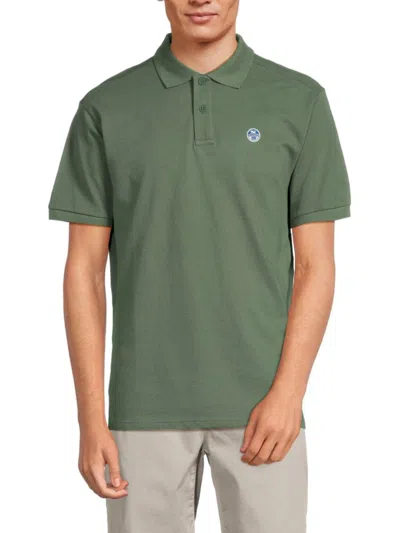 North Sails Men's Logo Polo In Military