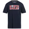 North Sails Nautical Nostalgia Navy Cotton Men's Tee In Blue
