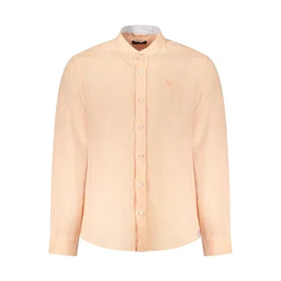 North Sails Pink Linen Shirt In Gold