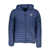 North Sails Blue Polyamide Men Jacket In Blue