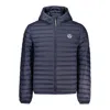 North Sails Hooded Puffer Jacket In Blue