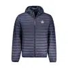 North Sails Hooded Puffer Jacket In Green