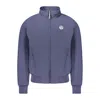 North Sails Blue Polyester Jackets & Coat In Blue