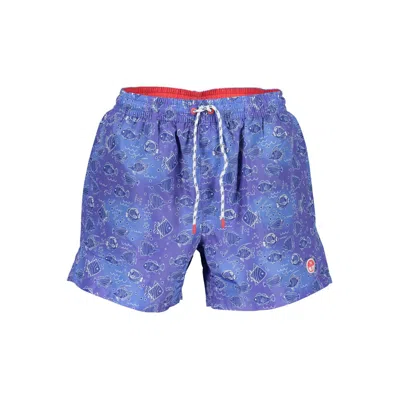 North Sails Purple Polyester Swimwear In Blue