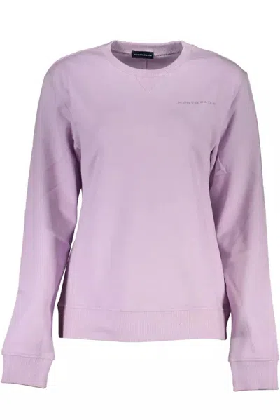 North Sails Embroidered-logo Crew-neck Sweater In Purple