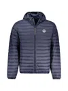 North Sails Hooded Puffer Jacket In Blue