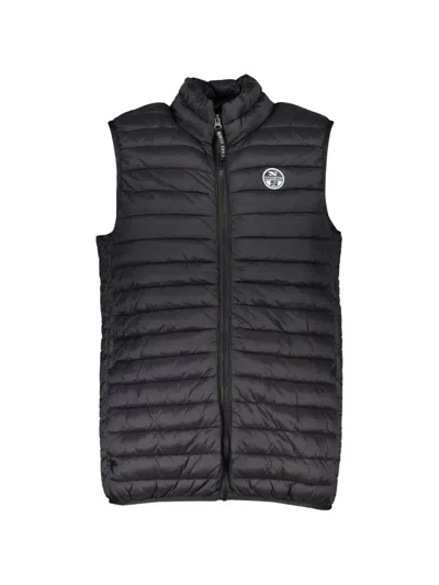 North Sails Quilted Sleeveless Jacket In Black