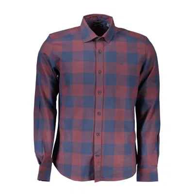 North Sails Plaid Long-sleeve Shirt In Purple