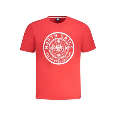 North Sails Red Cotton Men T-shirt