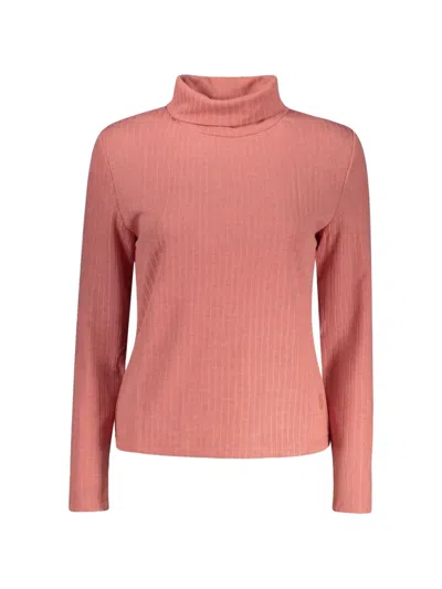 North Sails Ribbed Roll-neck Sweater In Pink