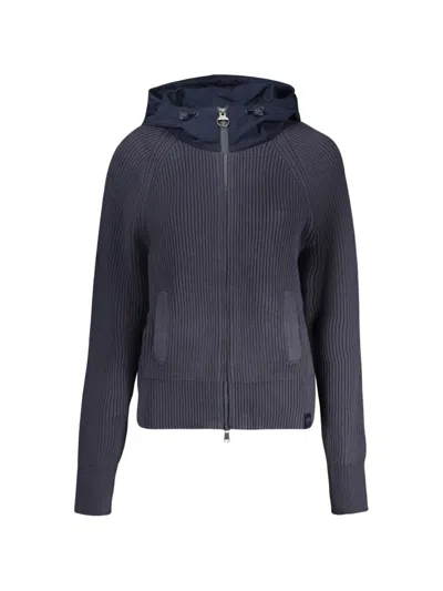 North Sails Ribbed-knit Zip-up Hoodie In Multi