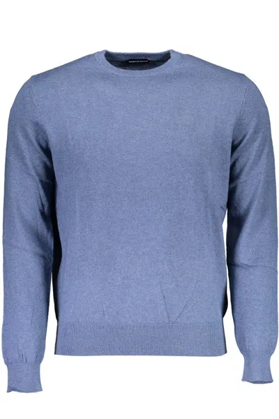 North Sails Round Neck Embroide Men's Sweater In Blue