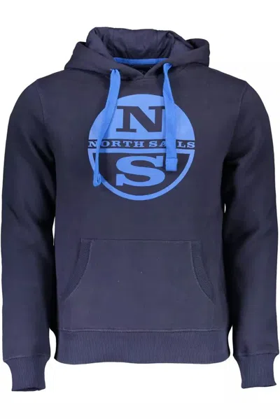 North Sails Sail The Waves Hooded Sweatshirt In Men's In Blue