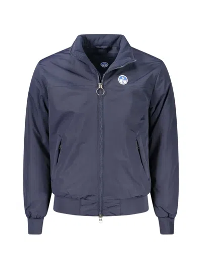 NORTH SAILS SAILOR LOGO-PATCH ZIP-UP JACKET