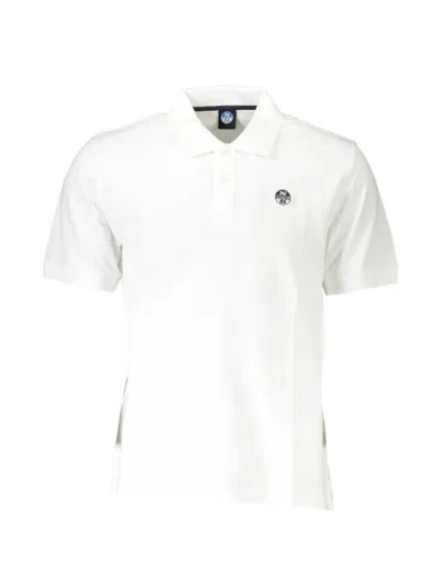 North Sails Logo-patch Short-sleeve Polo Shirt In White