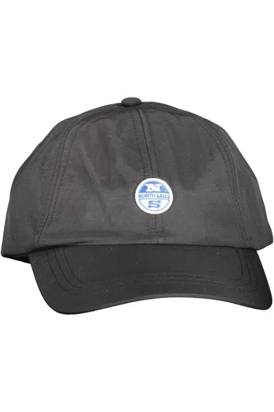 North Sails Sleek Visor Cap With Logo Men's Detail In Black