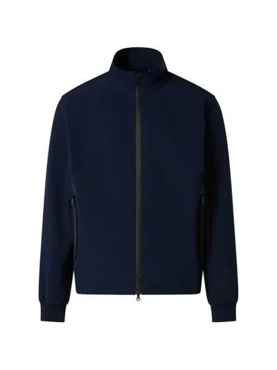 North Sails Storm Sailor Zip-up High-neck Jacket In Blue