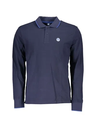 North Sails Three-button Polo Shirt In Blue