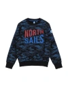 North Sails Toddler Boy Sweatshirt Midnight Blue Size 6 Cotton In Blue