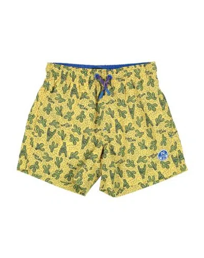 North Sails Babies'  Toddler Boy Swim Trunks Yellow Size 6 Polyester