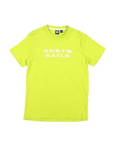 North Sails Babies'  Toddler Boy T-shirt Acid Green Size 6 Cotton In Yellow