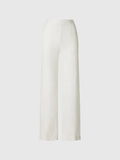 North Sails Trousers In Linen Woman Marshmallow In Other
