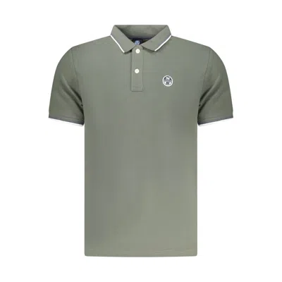 North Sails Verde Cotton Men Polo In Gray