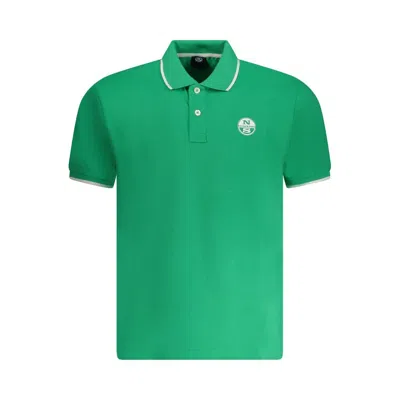 North Sails Verde Cotton Men Polo In Green