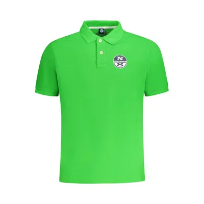 North Sails Verde Cotton Men Polo In Green