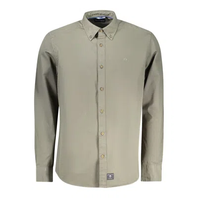 North Sails Verde Cotton Men Shirt In Green