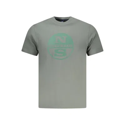 North Sails Verde Cotton Men's T-shirt In Gray