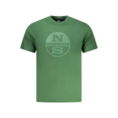 North Sails Verde Cotton Men's T-shirt In Green