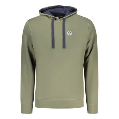 North Sails Verde Cotton Uomo Men's Hoodie In Green